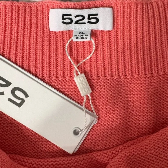 525 America Pink Halter Knit Top Size XL NWT - Picture 2 of 7